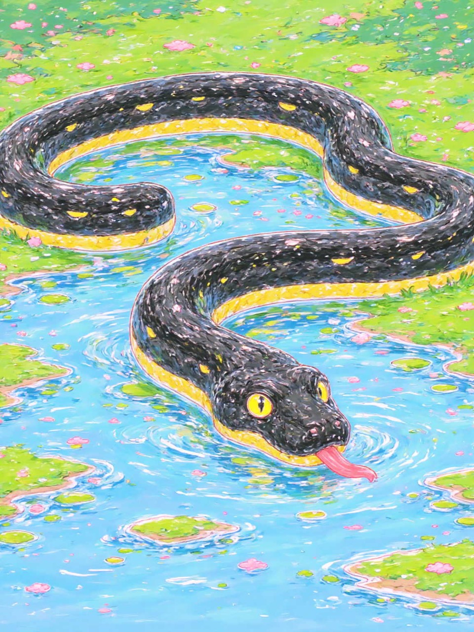 絵本の蛇｜AIイラスト無料生成 - SUPPART