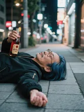 地球が俺のベッドだzzz — 青髪のジャンクスさんのAIイラスト