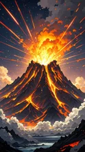 volcano — れん🌙さんのAIイラスト