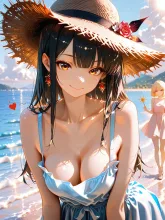 麦わらと潮風·夏の海辺で の投稿作品