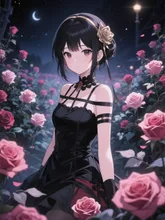 闇に咲く薔薇🌹