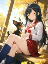 暖かい縁側で
