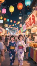夏風運ぶ笑い声