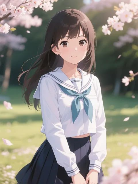 春に染める少女