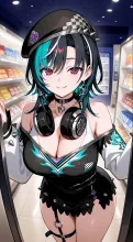 笑った顔の女性