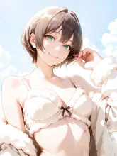 雲の擬人化·空に浮かぶ島で の投稿作品
