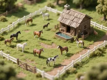 ミニチュア馬牧場🐴