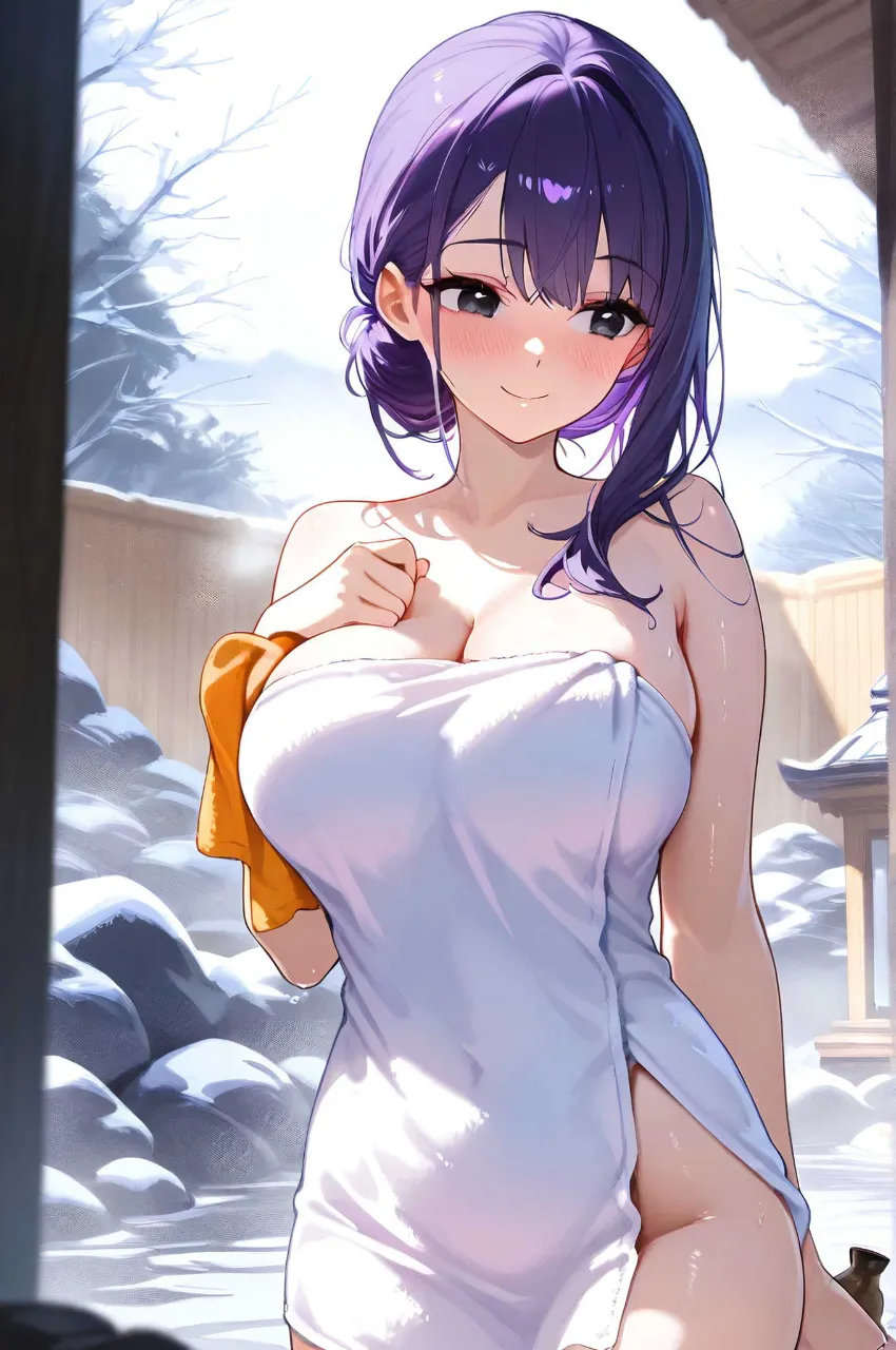 お背中、お流し致します。