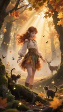 Autumn light and a fairy