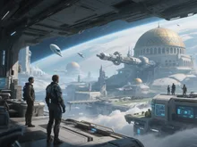 宇宙に再興するビザンツ帝国 — SUPP24187848さんのAIイラスト