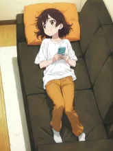 スマホを見る