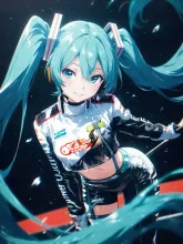 ミックミクレーシングのRQ💕 — Hatsune Miku Fan Art AI art on SUPPART