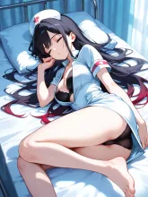 眠れるナースの女の子4 — 衛宮士郎さんのAIイラスト