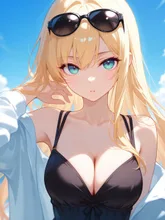夏の海の美女 — hina._さんのAIイラスト