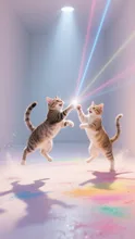 Cats dance