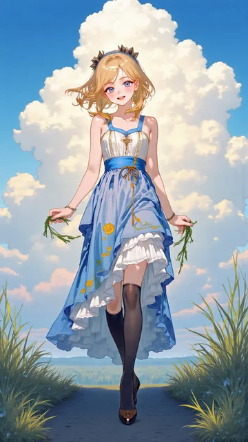 acgn、5本の指が完全、夢のような雰囲気、絶妙なイラスト