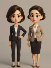 社長、どっちを選ぶんですかっ！ — ししいろさんのAIイラスト