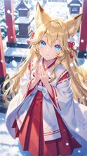 初雪の神社