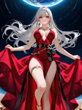 深紅の守り人:瞳も深紅にしてみました