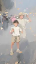 万博で腕白 — 微星守護ぷわ丸さんのAIイラスト