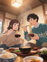 年越し蕎麦 — セーターイラストのAIイラスト｜SUPPART