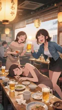 居酒屋テーブルの戦場