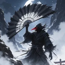 扇の一振り