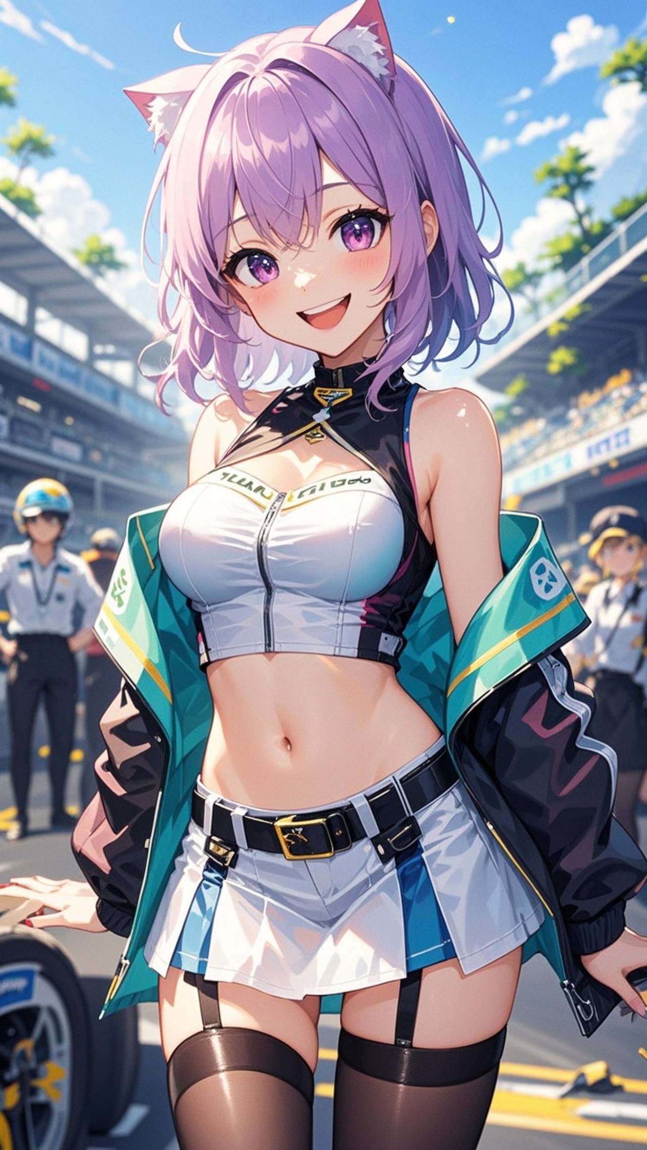 笑顔が溢れる紫髪RQ嬢💕
