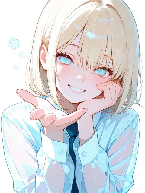 手を伸ばして来る - 笑った顔
