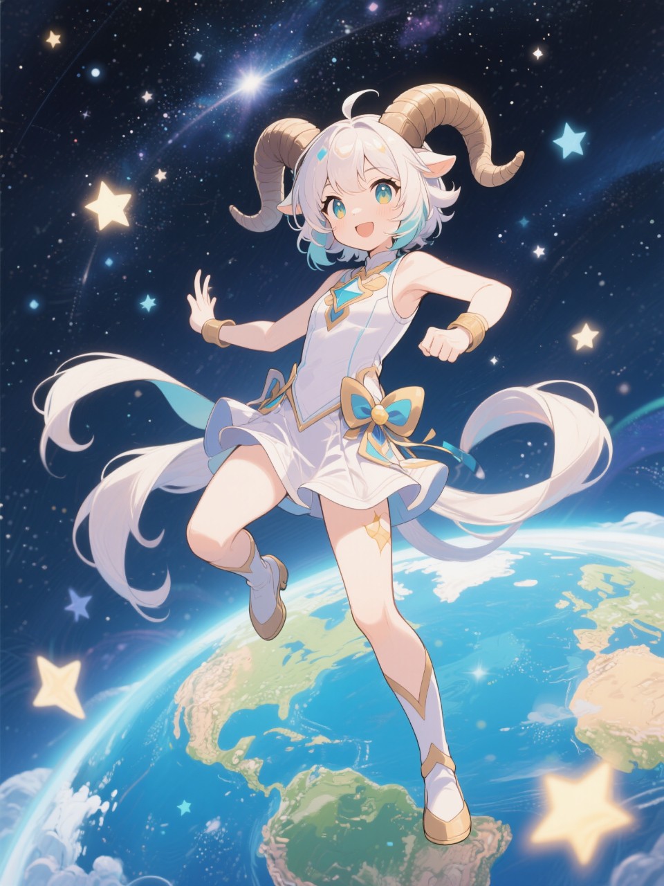 高精度アニメ, イラスト, アニメ風 - おひつじ座の世界 / 𝕞̿̈