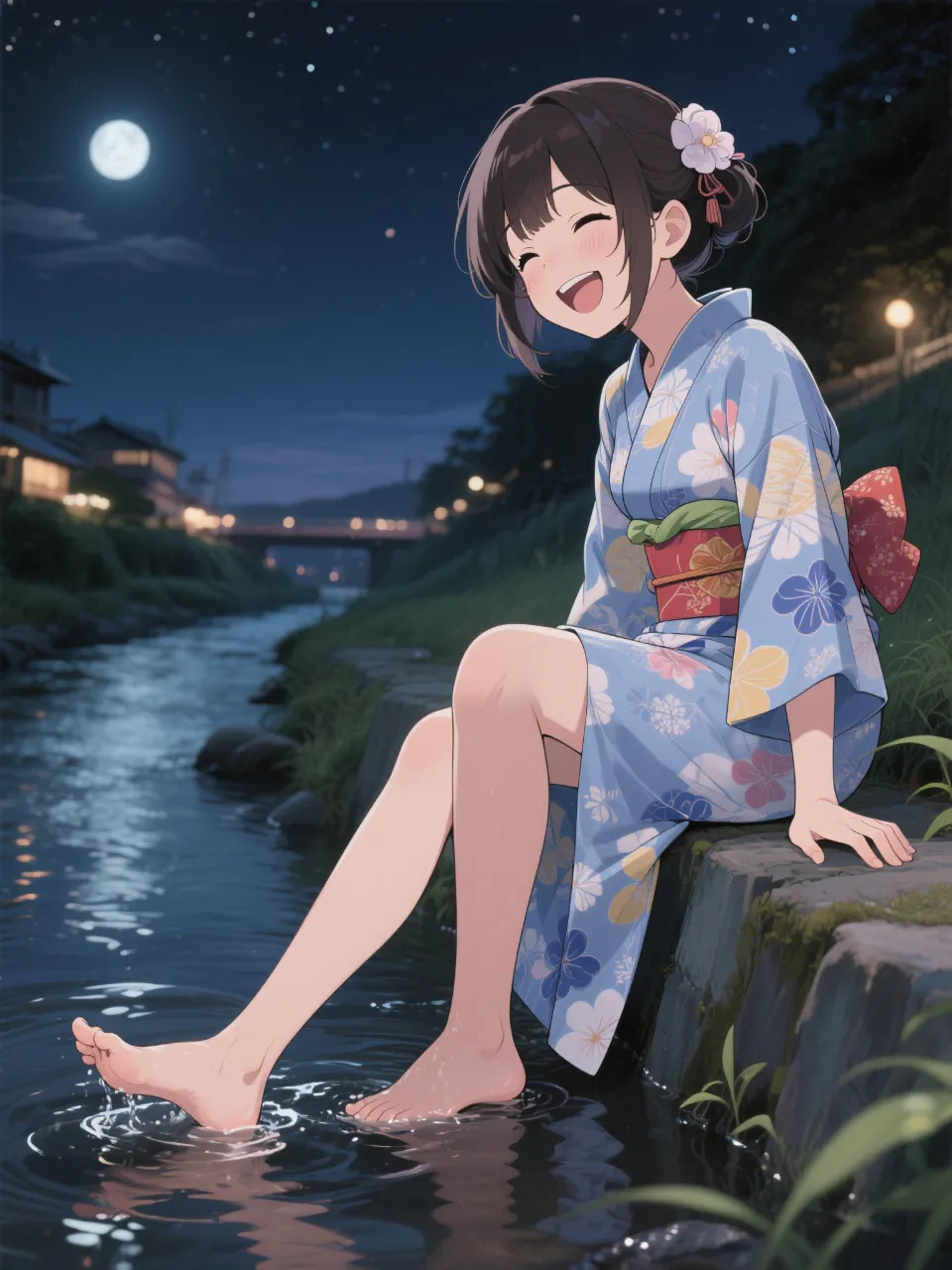 高精度アニメ - 川辺のひととき / マロン