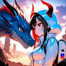 砂漠の旅 — ドラゴン・竜のAIイラスト｜SUPPART