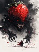 いちご狩り⚔️ — bossさんのAIイラスト