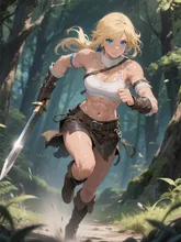 古代戦闘部族の女性