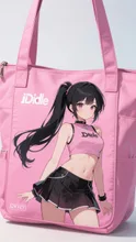 ピンク色のバッグ