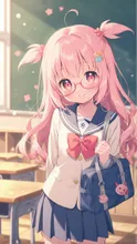 ピンク髪の中学生ちゃん