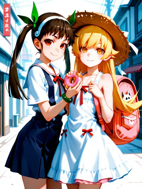 2girls - 麦わらと潮風