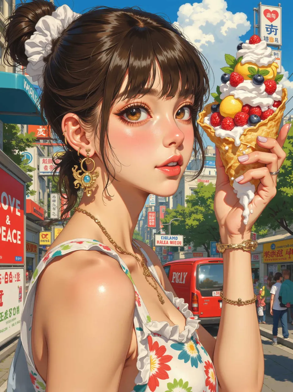 チョベリグ。 — きゅうり子さんのAIイラスト