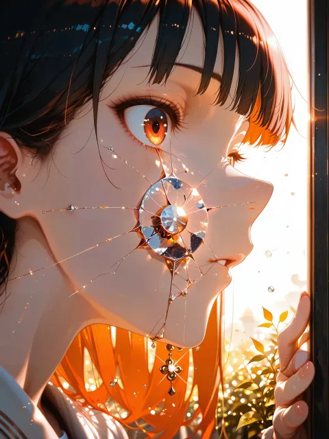 1人の少女、わが丘の、龗に言ひて、降らしめし、雪のくだけし