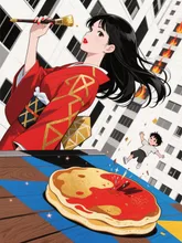 パラパラ漫画風 — PONJINさんのAIイラスト