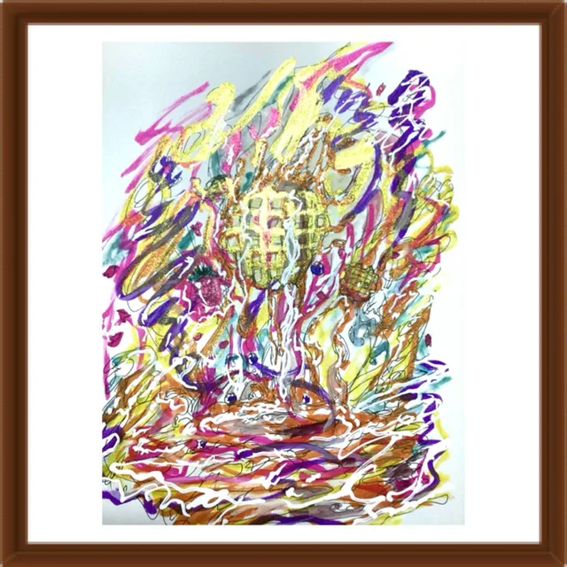 金色のワッフル