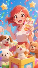 宝くじ、当たっちゃった！