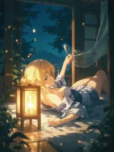蚊帳の中の浴衣美人·夢見る夏の夜 の投稿作品
