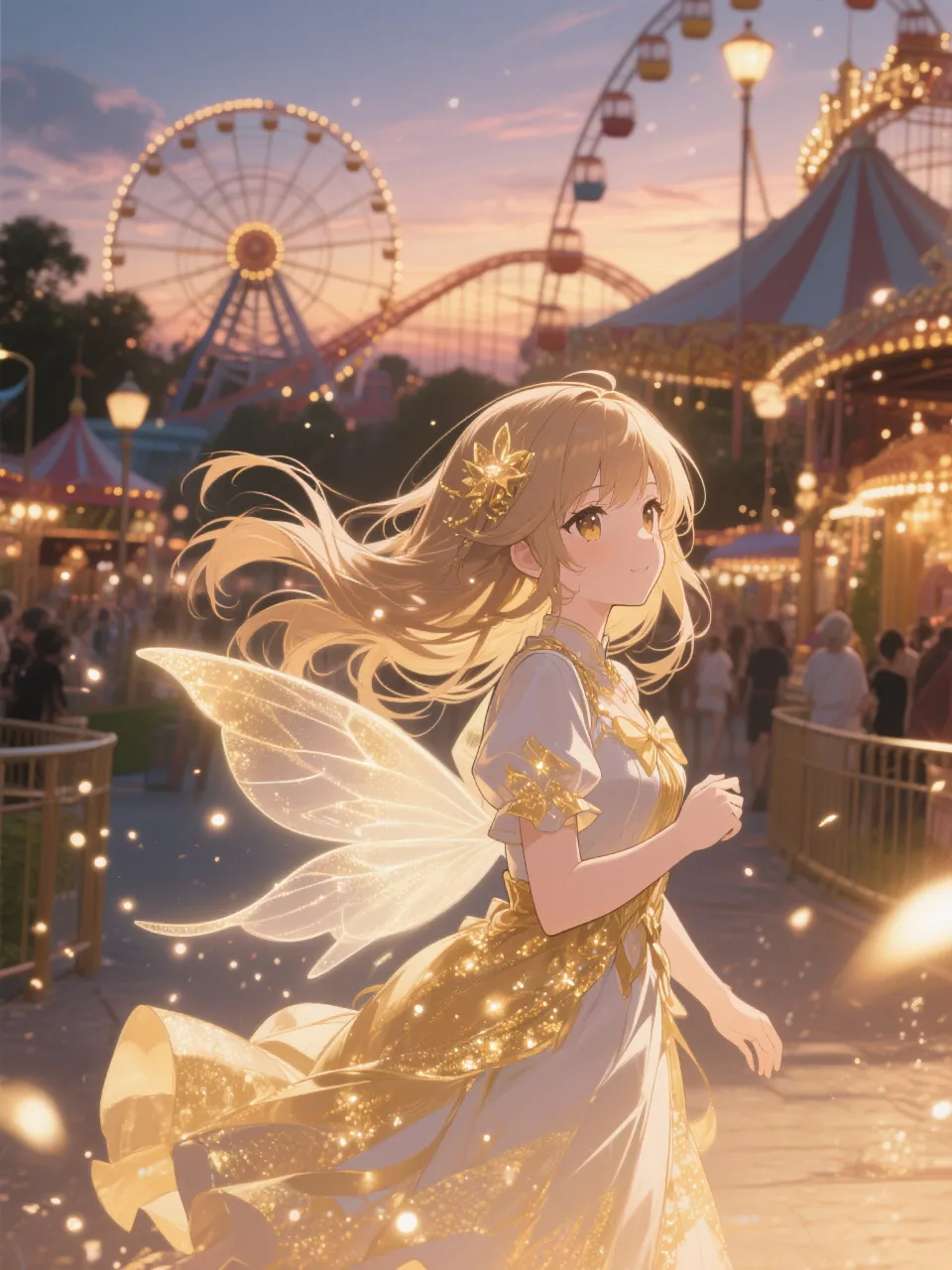 高精度アニメ - 夕暮れの遊園地 / オーバードック