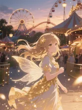 夕暮れの遊園地·今宵チャレンジ の受賞作品