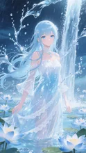 水色ドレス