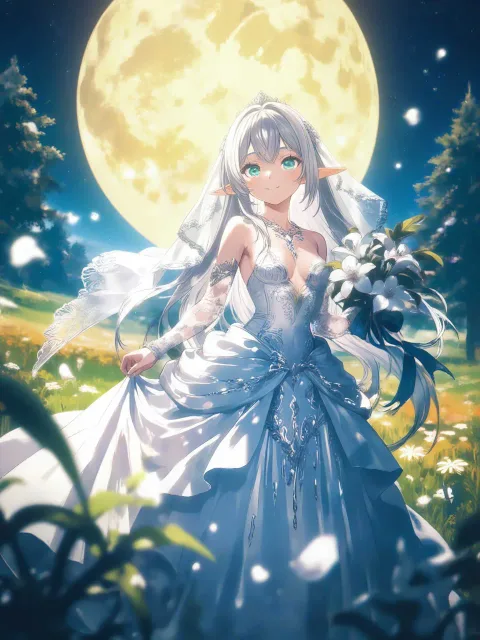 A breathtaking elven bride…