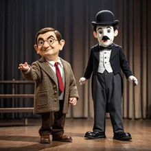 Mr Bean and Chaplin