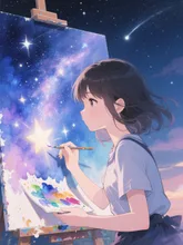 画像生成チャレンジ·星の少女 の投稿作品