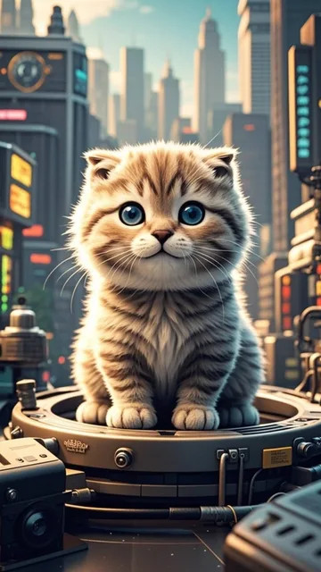 垂れ耳 スコティッシュフォールド 子猫 ノスタルジー…